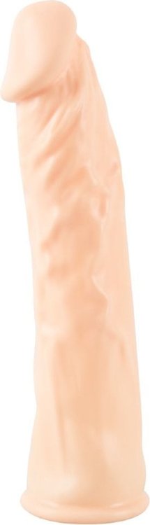 Телесная насадка-удлинитель Silicone Extension - 19 см.