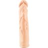 Телесная насадка-удлинитель Silicone Extension - 19 см.