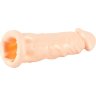 Телесная насадка-удлинитель Silicone Extension - 19 см.