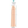 Телесная насадка-удлинитель Silicone Extension - 19 см.