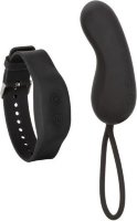Черное виброяйцо с браслетом-пультом Wristband Remote Curve