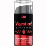 Жидкий интимный гель с эффектом вибрации Vibration! Strawberry - 15 мл.