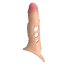 Телесная удлиняющая насадка на пенис с вибрацией  Цена 2 013 руб. - Телесная удлиняющая насадка на пенис с вибрацией
