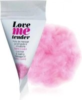 Съедобное согревающее массажное масло Love Me Tender Cotton Candy с ароматом сладкой ваты - 10 мл.