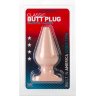 Анальная пробка телесного цвета Butt Plugs Smooth Classic Large - 14 см.