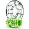 Зеленое эрекционное виброкольцо Arouser Vibrating C-Ring