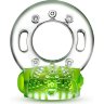 Зеленое эрекционное виброкольцо Arouser Vibrating C-Ring