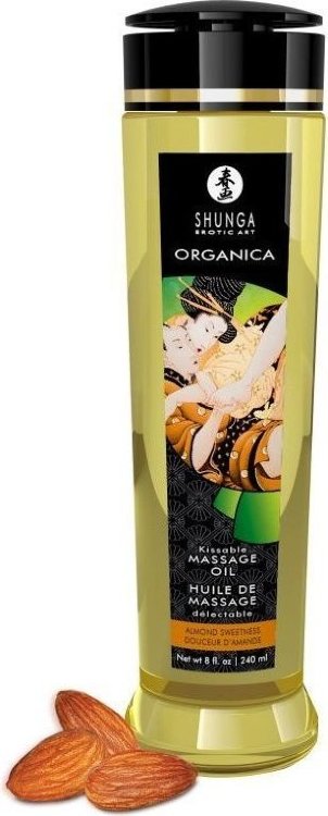 Массажное масло Organica с ароматом миндаля - 240 мл.