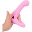 Нежно-розовая двойная вибронасадка на палец Vibrating Finger Extension - 17 см.  Цена 5 427 руб. - Нежно-розовая двойная вибронасадка на палец Vibrating Finger Extension - 17 см.