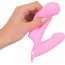 Нежно-розовая двойная вибронасадка на палец Vibrating Finger Extension - 17 см.  Цена 5 427 руб. - Нежно-розовая двойная вибронасадка на палец Vibrating Finger Extension - 17 см.