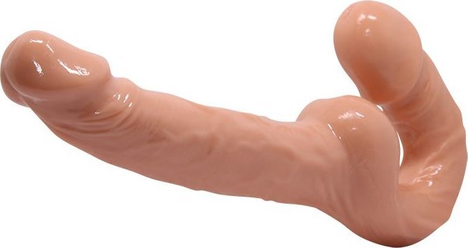 Телесный безремневой страпон Ultra Passionate Harness