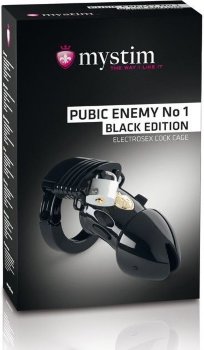 Пояс верности с электростимуляцией Mystim Pubic Enemy No1 Black Edition