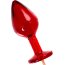 Красный леденец в форме малой анальной пробки со вкусом виски  Цена 846 руб. - Красный леденец в форме малой анальной пробки со вкусом виски