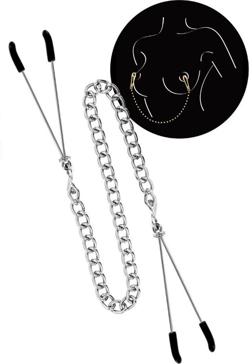 Регулируемые зажимы для сосков Sweet Caress Nipple Chain