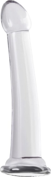 Прозрачный нереалистичный фаллоимитатор Jelly Dildo XL - 22 см.