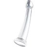 Прозрачный нереалистичный фаллоимитатор Jelly Dildo XL - 22 см.