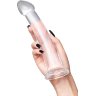 Прозрачный нереалистичный фаллоимитатор Jelly Dildo XL - 22 см.