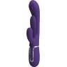 Фиолетовый мультифункциональный вибратор Shania - 22,2 см.