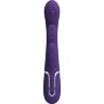 Фиолетовый мультифункциональный вибратор Shania - 22,2 см.