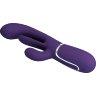 Фиолетовый мультифункциональный вибратор Shania - 22,2 см.