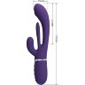 Фиолетовый мультифункциональный вибратор Shania - 22,2 см.