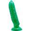 Зеленый стимулятор на присоске в форме огурца Cucumber - 17 см.  Цена 1 059 руб. - Зеленый стимулятор на присоске в форме огурца Cucumber - 17 см.