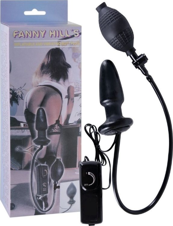 Универсальная анальная пробка-расширитель FANNY HILLS BLACK BUTT PLUG
