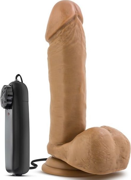 Смуглый вибратор Soccer Champ - 20,3 см.