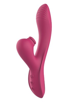 Розовый вибратор-кролик Dual G-Spot Vibe - 22,5 см.  Цена 9 385 руб. Длина: 22.5 см. Диаметр: 3.6 см. Розовый вибратор-кролик Dual G-Spot Vibe. 4 ритма вибрации и 3 скорости. 7 режимов таппинга у клиторального стимулятора. Вибратор разработан для двойной стимуляции - точки G внутри и клитора снаружи. Страна: Китай. Материал: силикон. Батарейки: встроенный аккумулятор.