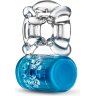 Синее эрекционное виброкольцо Pleaser Rechargeable C-Ring