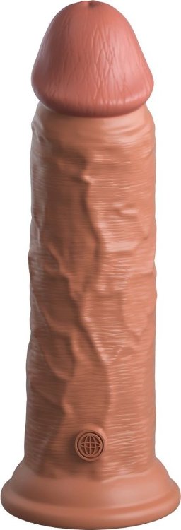 Кофейный фаллоимитатор 8 Silicone Dual Density Cock - 22,8 см.