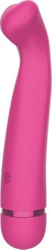 Розовый перезаряжаемый вибратор Raffi - 17,1 см.