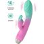 Мятно-розовый вибратор для точки G с клиторальным отростком Orchid - 21 см. - Мятно-розовый вибратор для точки G с клиторальным отростком Orchid - 21 см.