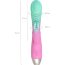 Мятно-розовый вибратор для точки G с клиторальным отростком Orchid - 21 см. - Мятно-розовый вибратор для точки G с клиторальным отростком Orchid - 21 см.