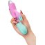 Мятно-розовый вибратор для точки G с клиторальным отростком Orchid - 21 см. - Мятно-розовый вибратор для точки G с клиторальным отростком Orchid - 21 см.