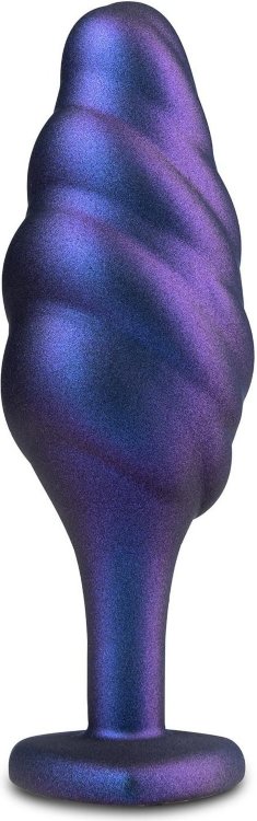 Фиолетовая анальная пробка с кристаллом-сердцем Matrix Bumped Bling Plug - 11,4 см.