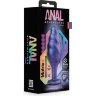 Фиолетовая анальная пробка с кристаллом-сердцем Matrix Bumped Bling Plug - 11,4 см.