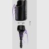 Черный полый фаллоимитатор для KIIROO Keon - 19,1 см.