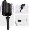 Черный полый фаллоимитатор для KIIROO Keon - 19,1 см.