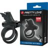 Черное эрекционное виброкольцо Passionate Ring IX