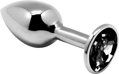 Серебристая анальная втулка с черным кристаллом Mini Metal Butt Plug Size M - 8 см. Длина: 8 см. Диаметр: 3.4 см. Mini Metal Butt Plug — это металлическая анальная пробка небольшого размера. Она подходит для начинающих и опытных пользователей, а также имеет удобную коническую форму. Анальная втулка украшена цветным кристаллом, который также служит ограничителем для безопасного ношения. Металл хорошо держит тепло, поэтому подойдет любителям температурных игр. Для охлаждения поместите пробку в холодильник, а для того, чтобы нагреть ее используйте водяную баню. Страна: Китай. Материал: металл.