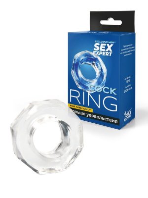 Прозрачное эрекционное кольцо в форме гайки  Цена 513 руб. Эрекционное кольцо для пениса усиливает эрекцию, повышает чувствительность и продлевает интимную близость. Интимный аксессуар изготовлен из эластичного материала. Хорошо тянется. Подходит для половых членов разных размеров. Благодаря компактному размеру секс-игрушку можно брать с собой, например, на свидание или в поездку. Внутренний диаметр - 2 см. Страна: Китай. Материал: термопластичная резина (TPR).