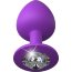 Фиолетовая анальная пробка со стразом Her Little Gem Large Plug - 9,5 см. - Фиолетовая анальная пробка со стразом Her Little Gem Large Plug - 9,5 см.