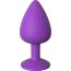 Фиолетовая анальная пробка со стразом Her Little Gem Large Plug - 9,5 см. - Фиолетовая анальная пробка со стразом Her Little Gem Large Plug - 9,5 см.
