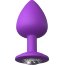 Фиолетовая анальная пробка со стразом Her Little Gem Large Plug - 9,5 см. - Фиолетовая анальная пробка со стразом Her Little Gem Large Plug - 9,5 см.