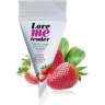 Съедобное согревающее массажное масло Love Me Tender Strawberry с ароматом клубники - 10 мл.