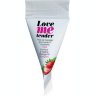 Съедобное согревающее массажное масло Love Me Tender Strawberry с ароматом клубники - 10 мл.