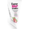 Съедобное согревающее массажное масло Love Me Tender Strawberry с ароматом клубники - 10 мл.
