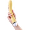 Желтый вибратор Calla - 22 см.