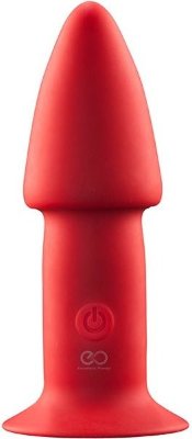 Красный конический анальный вибромассажер - 12,7 см.  Цена 6 016 руб. Длина: 12.7 см. Диаметр: 4 см. Конический перезаряжаемый анальный силиконовый вибромассажер с присоской. Страна: Китай. Материал: силикон. Батарейки: встроенный аккумулятор.